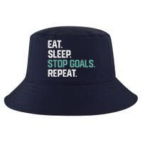 EAT SLEEP STOP GOALS REPEAT Soccer Hockey Gift Cool Comfort Performance Bucket Hat