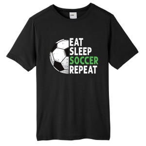 Eat Sleep Soccer Repeat Funny Soccer Players Boy Tall Fusion ChromaSoft Performance T-Shirt