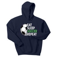 Eat Sleep Soccer Repeat Funny Soccer Players Boy Kids Hoodie