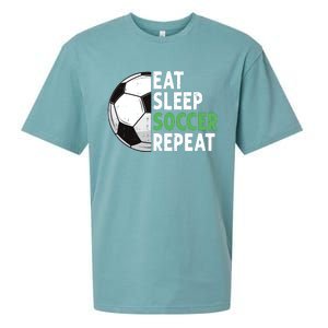 Eat Sleep Soccer Repeat Funny Soccer Players Boy Sueded Cloud Jersey T-Shirt