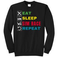 Eat Sleep Sim Race Repeat Sim Racer Funny Gaming Esport Car Racing Sim Racing Sweatshirt