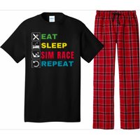 Eat Sleep Sim Race Repeat Sim Racer Funny Gaming Esport Car Racing Sim Racing Pajama Set