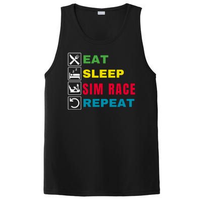 Eat Sleep Sim Race Repeat Sim Racer Funny Gaming Esport Car Racing Sim Racing PosiCharge Competitor Tank