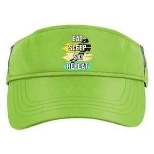 Eat Sleep Ski Repeat Adult Drive Performance Visor