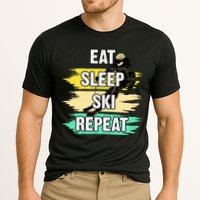 Eat Sleep Ski Repeat Cooling Performance Crew T-Shirt