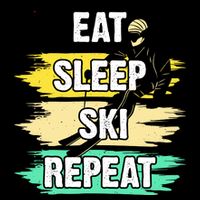 Eat Sleep Ski Repeat Cooling Performance Crew T-Shirt
