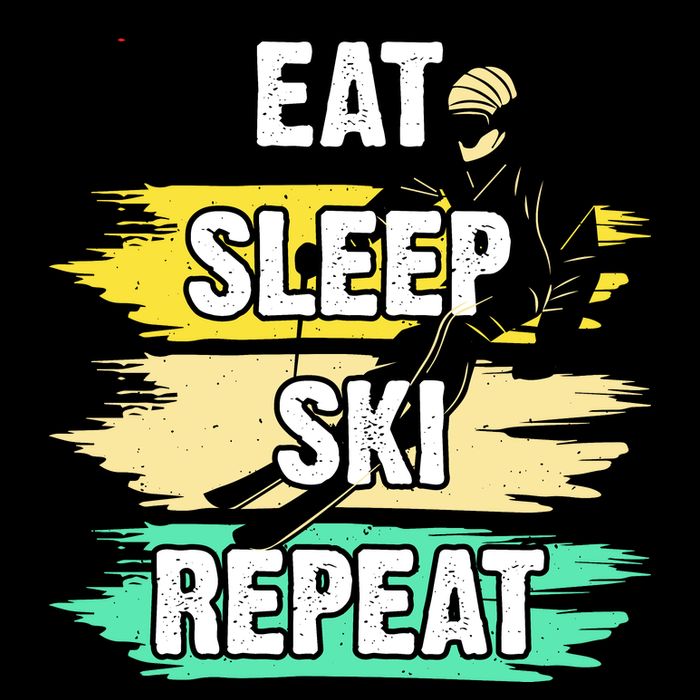 Eat Sleep Ski Repeat Cooling Performance Crew T-Shirt