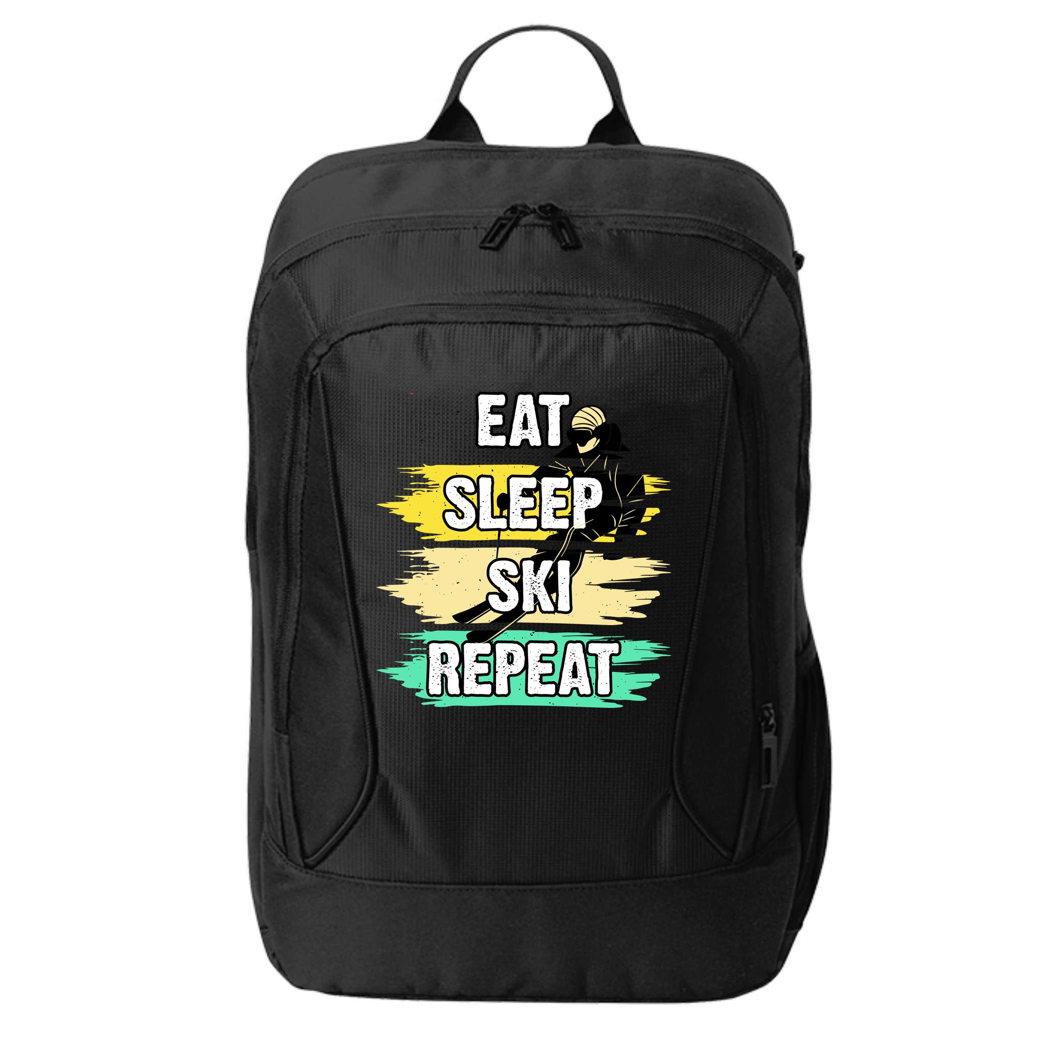 Eat Sleep Ski Repeat City Backpack