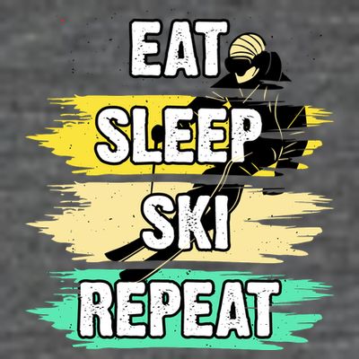 Eat Sleep Ski Repeat T-Shirt
