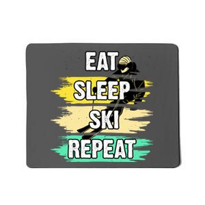 Eat Sleep Ski Repeat Mousepad