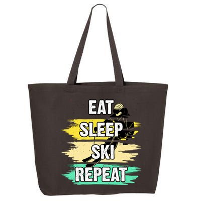 Eat Sleep Ski Repeat 25L Jumbo Tote