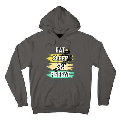 Eat Sleep Ski Repeat Tall Hoodie