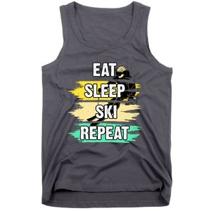 Eat Sleep Ski Repeat Tank Top