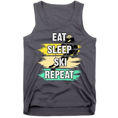 Eat Sleep Ski Repeat Tank Top