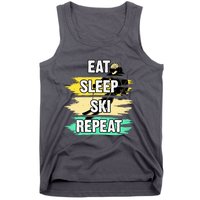 Eat Sleep Ski Repeat Tank Top