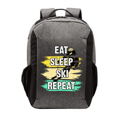 Eat Sleep Ski Repeat Vector Backpack