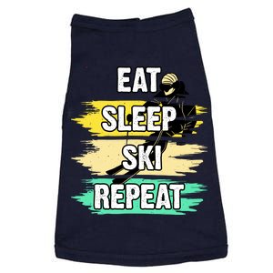 Eat Sleep Ski Repeat Doggie Tank