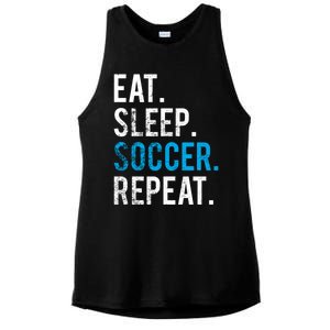 Eat Sleep Soccer Repeat Cute Gift Soccer Player And Coach Gift Ladies PosiCharge Tri-Blend Wicking Tank