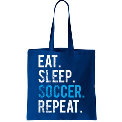 Eat Sleep Soccer Repeat Cute Gift Soccer Player And Coach Gift Tote Bag