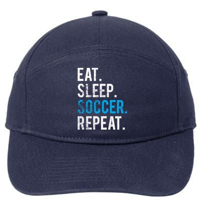 Eat Sleep Soccer Repeat Cute Gift Soccer Player And Coach Gift 7-Panel Snapback Hat