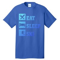 Eat Sleep Ski Cool Gift Tall T-Shirt