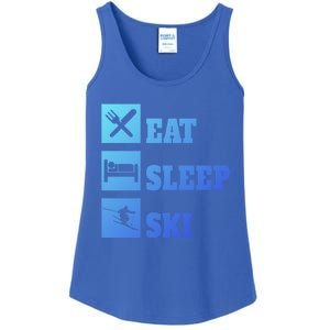 Eat Sleep Ski Cool Gift Ladies Essential Tank