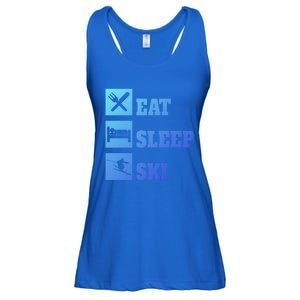 Eat Sleep Ski Cool Gift Ladies Essential Flowy Tank