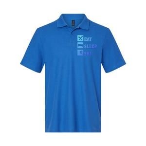 Eat Sleep Ski Cool Gift Softstyle Adult Sport Polo