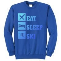 Eat Sleep Ski Cool Gift Tall Sweatshirt