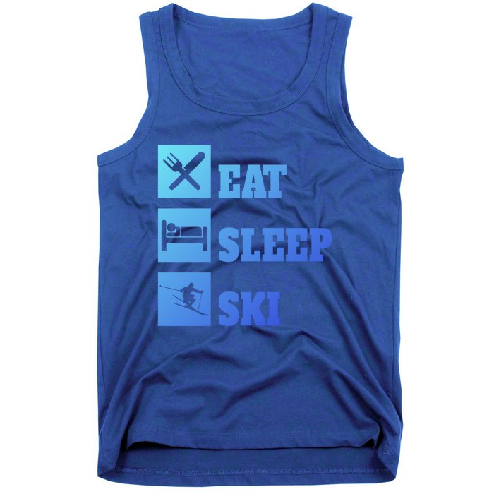 Eat Sleep Ski Cool Gift Tank Top