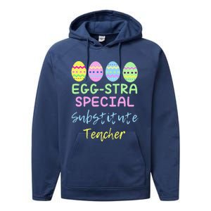 Eggstra Special Substitute Teacher Easter Christmas Performance Fleece Hoodie