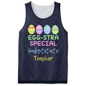 Eggstra Special Substitute Teacher Easter Christmas Mesh Reversible Basketball Jersey Tank