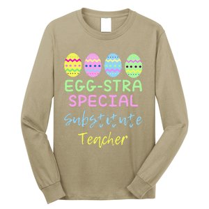 Eggstra Special Substitute Teacher Easter Christmas Long Sleeve Shirt