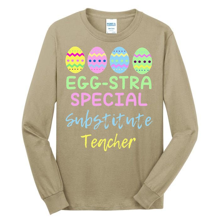 Eggstra Special Substitute Teacher Easter Christmas Tall Long Sleeve T-Shirt