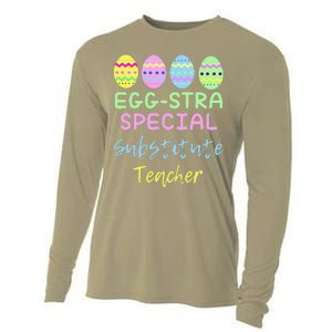 Eggstra Special Substitute Teacher Easter Christmas Cooling Performance Long Sleeve Crew