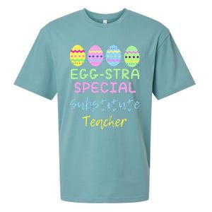 Eggstra Special Substitute Teacher Easter Christmas Sueded Cloud Jersey T-Shirt