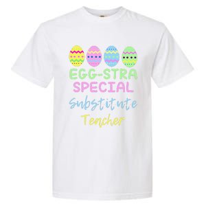 Eggstra Special Substitute Teacher Easter Christmas Garment-Dyed Heavyweight T-Shirt