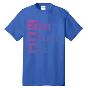 Eat Sleep Ski Cool Gift Tall T-Shirt