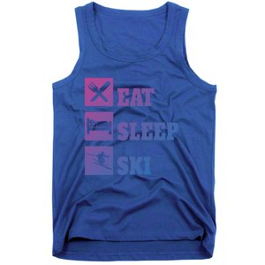 Eat Sleep Ski Cool Gift Tank Top