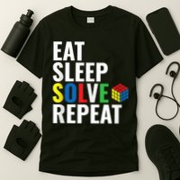 Eat Sleep Solve Repeat Speed Cubing Puzzle Cube T-Shirt
