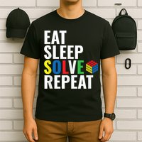Eat Sleep Solve Repeat Speed Cubing Puzzle Cube T-Shirt