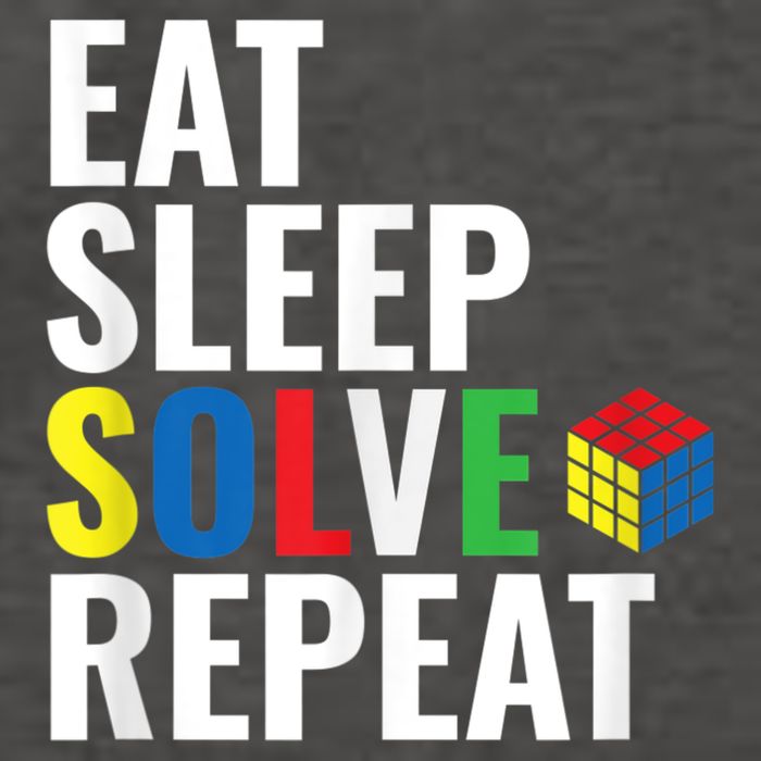 Eat Sleep Solve Repeat Speed Cubing Puzzle Cube Vector Backpack