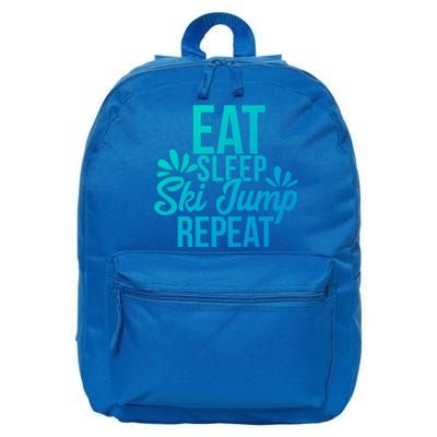 Eat Sleep Ski Jump Repeat Motivational Gift Ace057a Gift 16 in Basic Backpack