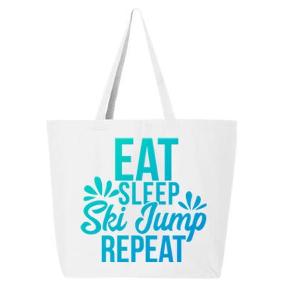 Eat Sleep Ski Jump Repeat Motivational Gift Ace057a Gift 25L Jumbo Tote