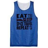 Eat Sleep Space Travel Repeat Cute Gift Funny Space Ship Gift Mesh Reversible Basketball Jersey Tank