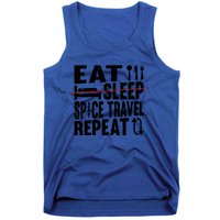 Eat Sleep Space Travel Repeat Cute Gift Funny Space Ship Gift Tank Top