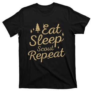 Eat Sleep Scout Repeat Scouting & Hiking T-Shirt