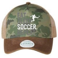 Eat Sleep Soccer Repeat - Soccer Graphic Legacy Tie Dye Trucker Hat