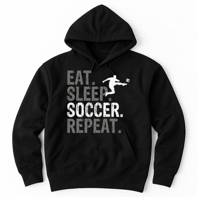 Eat Sleep Soccer Repeat - Soccer Graphic Hoodie