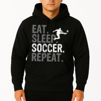 Eat Sleep Soccer Repeat - Soccer Graphic Hoodie